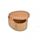 Homex Bamboo Salt Box
