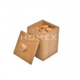 Homex Bamboo Canister with Handle