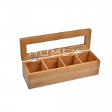 Homex Bamboo Jewelry and Tea Box