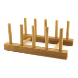 Homex Bamboo Plate Rack