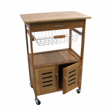 Homex Bamboo Kitchen Trolley